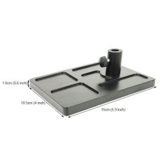 BTI-09E-6189 Aluminum Pedestal Base For Fly Tying