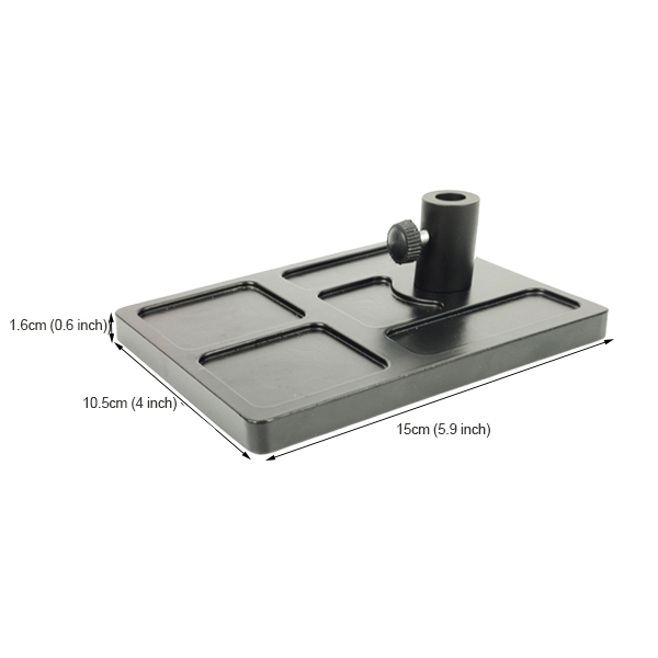 BTI-09E-6189 Aluminum Pedestal Base For Fly Tying