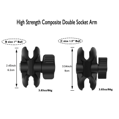 BTI-14A-5002 Ball Adapter Double Socket Arm