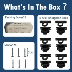 BTI-09E-6103 Fishing Rod Holder (6 sets)