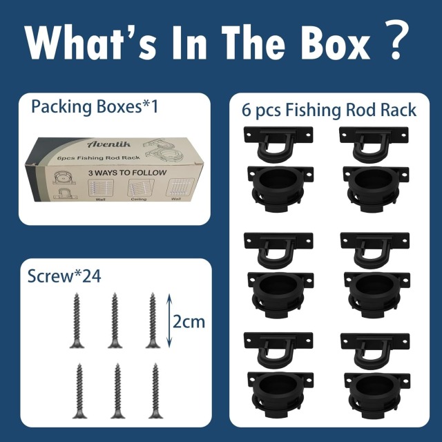 BTI-09E-6103 Fishing Rod Holder (6 sets)