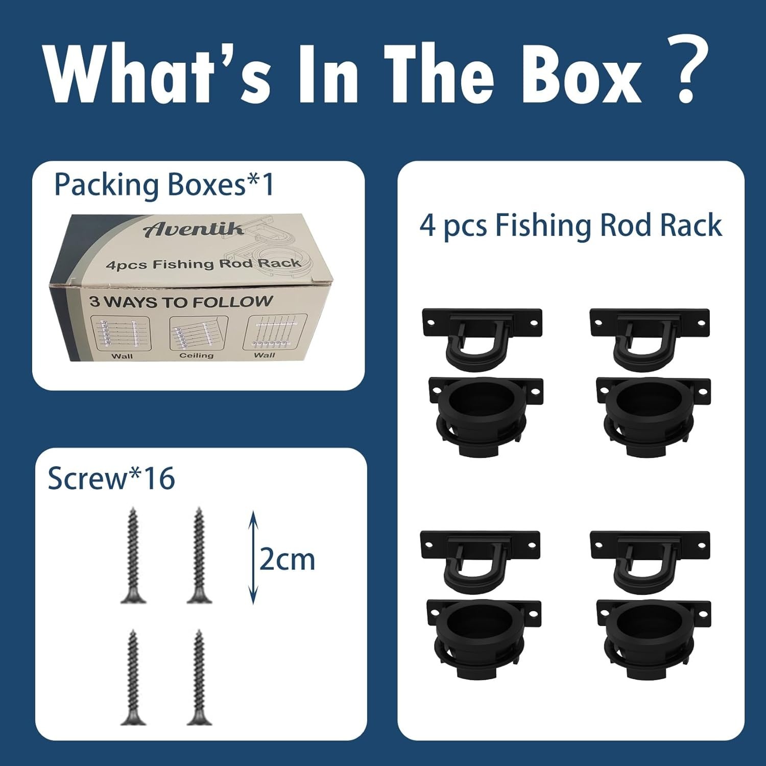 BTI-09E-6103 Fishing Rod Holder (4 sets)