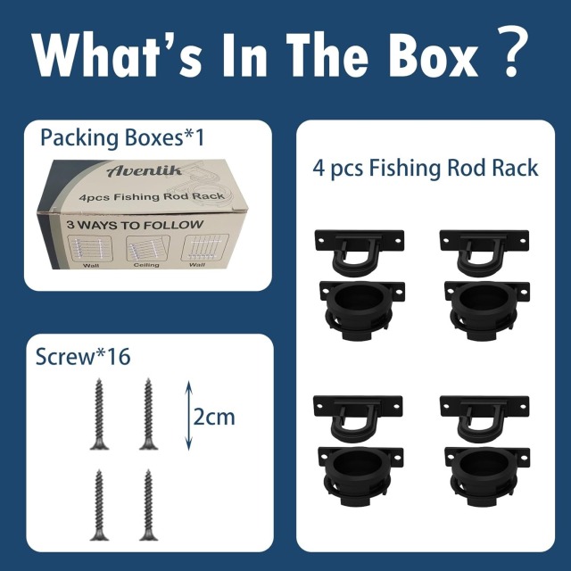 BTI-09E-6103 Fishing Rod Holder (4 sets)