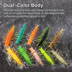 BTI-05D-RC080 2inch Hellgrammite Fishing Lures