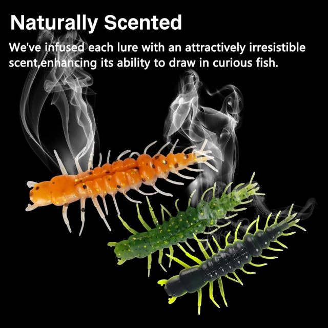 BTI-05D-RC080 2inch Hellgrammite Fishing Lures