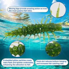 BTI-05D-RC080 2inch Hellgrammite Fishing Lures