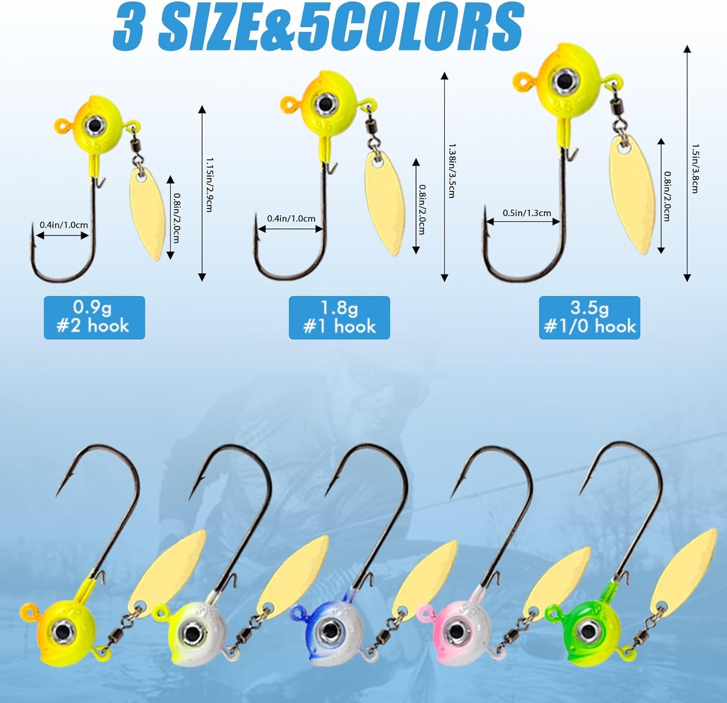 BTI-05D-RC082 Crappie Jigs and Lures Kit (With spinners)