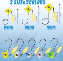 BTI-05D-RC082 Crappie Jigs and Lures Kit (With spinners)