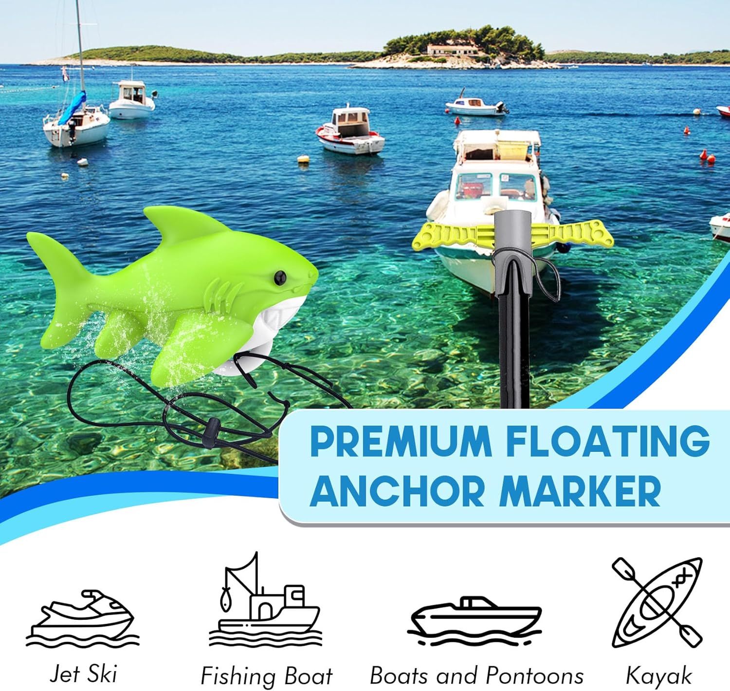 BTI-14A-2012 Shark-Shaped Floating Anchor Marker Buoy