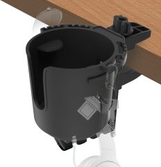 BTI-31A-3000 Multi-Angle Adjustable Cup Holder with Deskside clamp