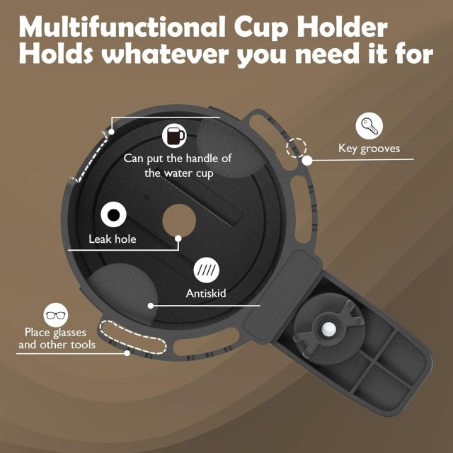 BTI-31A-3000 Multi-Angle Adjustable Cup Holder with Deskside clamp