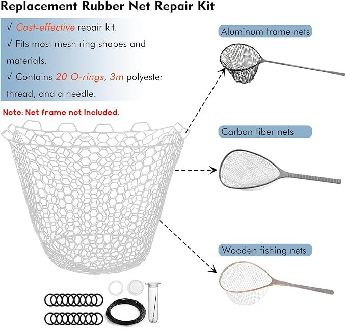 Rubber net replacement repair kit