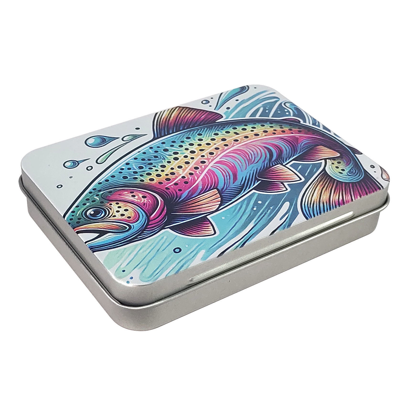 BTI-09B-2200 Tin Fly Box with Silicone Insert