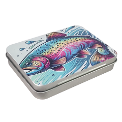 BTI-09B-2200 Tin Fly Box with Silicone Insert