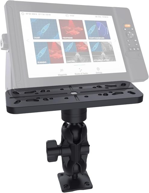 BTI-14A-5000 Rectangular fish finder plate + 1.5 inch ball head + base