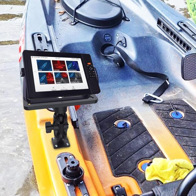 BTI-14A-5000 Rectangular fish finder plate + 1.5 inch ball head + base