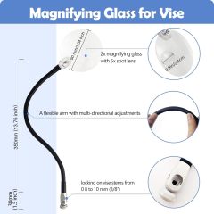 BTI-09E-6320 Magnifying Glass for Fly Tying
