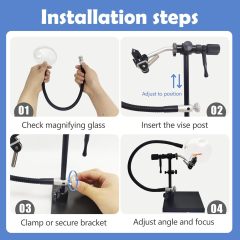 BTI-09E-6320 Magnifying Glass for Fly Tying