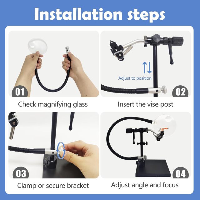 BTI-09E-6320 Magnifying Glass for Fly Tying