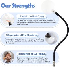 BTI-09E-6320 Magnifying Glass for Fly Tying