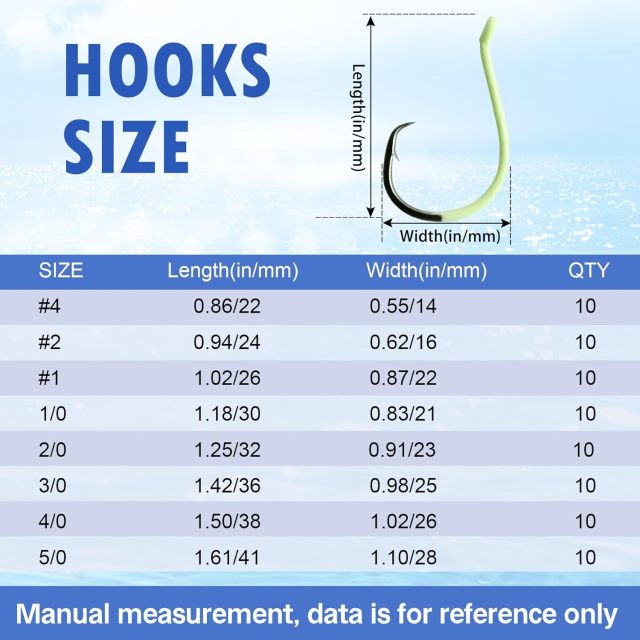 BTI-06B-7385 Sports Circle Hooks Glow in Dark