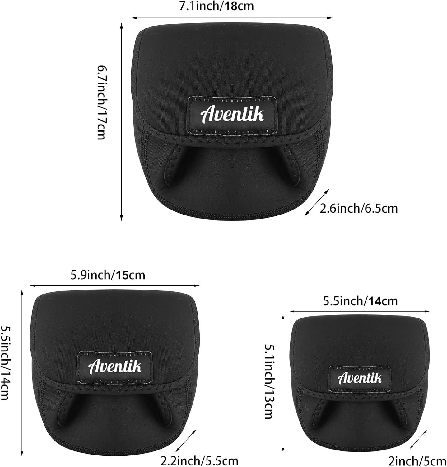 10F-S006 Neoprene Spinning Reel Bag for 1000-6000 Spinning Reels