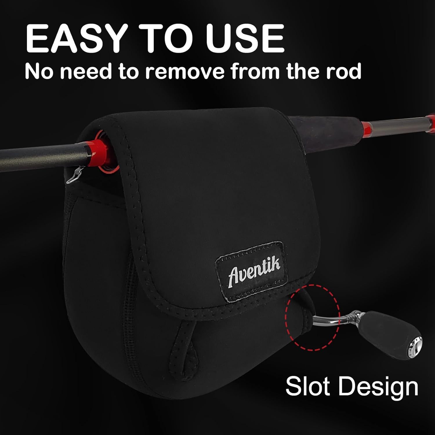 10F-S006 Neoprene Spinning Reel Bag for 1000-6000 Spinning Reels