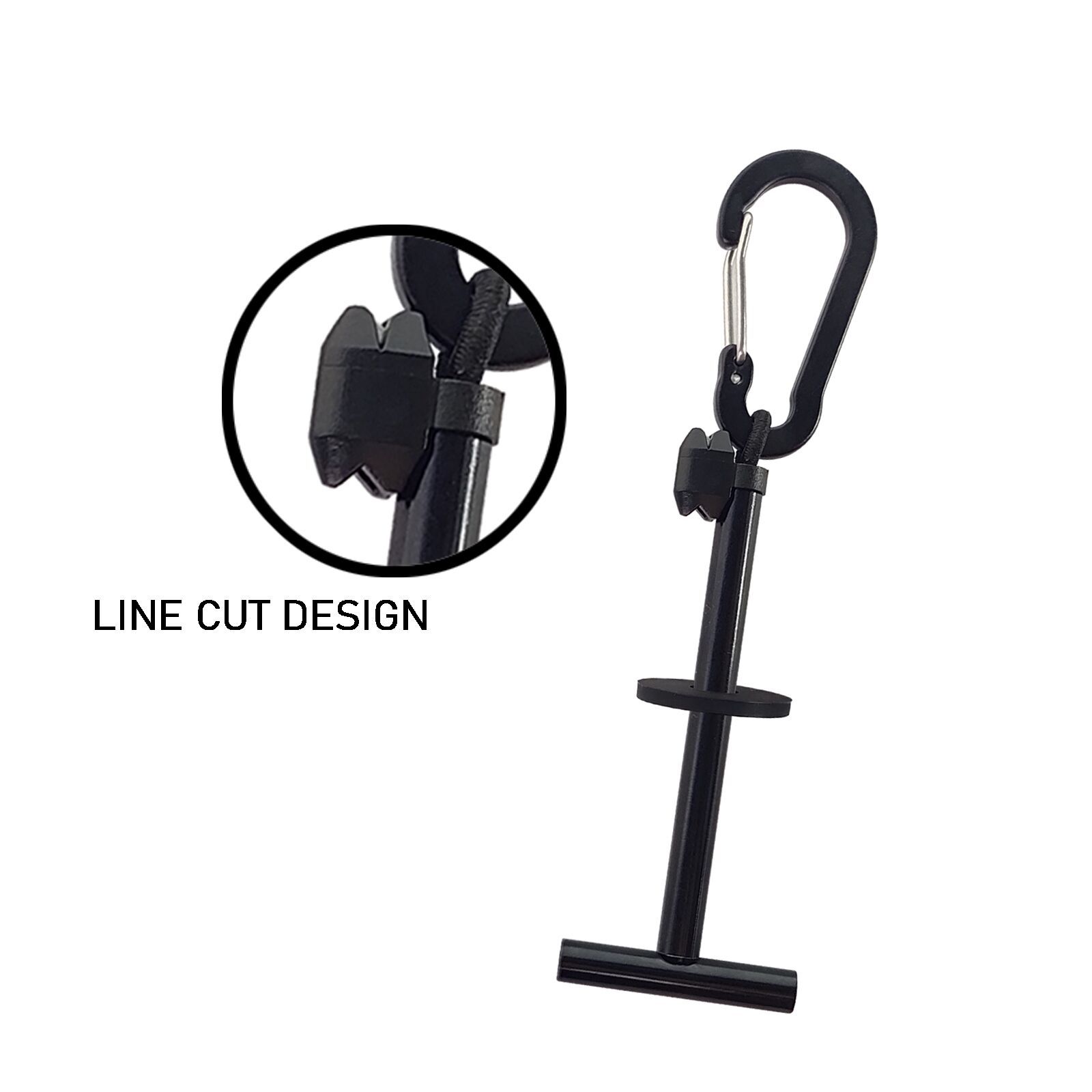 BTI-09E-501P Tippet T Holder with Line Cutter