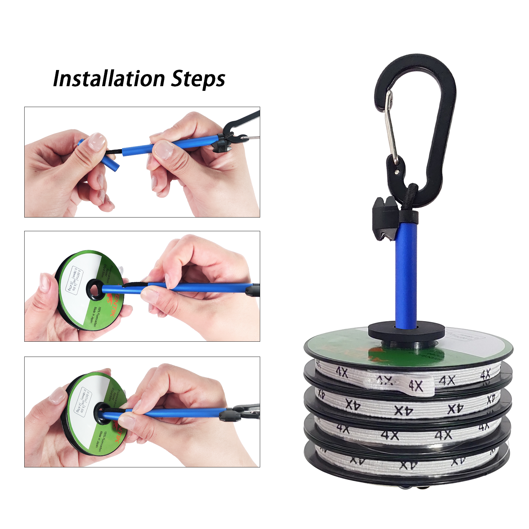 BTI-09E-501P Tippet T Holder with Line Cutter
