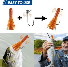 BTI-05D-088 Tube Baits Fishing Kit (With Rattle Jig)