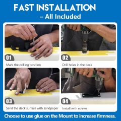 BTI-14A-2001 Flush Deck Mount with Rain Cap