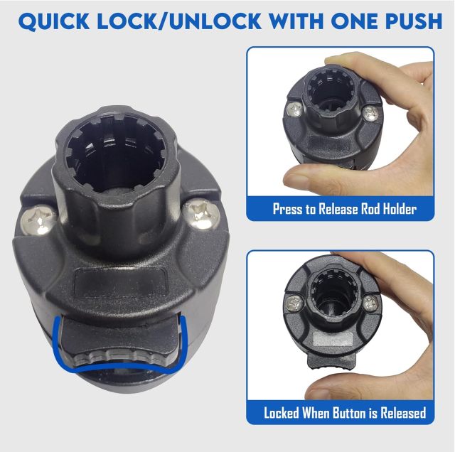 BTI-14A-6001 Fully Surrounded Boat Clamp for Square Rail Mount