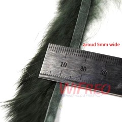 BTI-09D-4009 Natural Rabbit Fur Strip