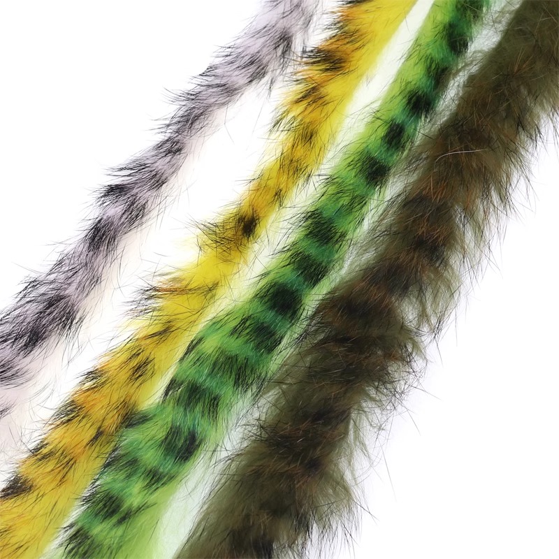 BTI-09D-4008 Black Barred Rabbit Zonker Strips
