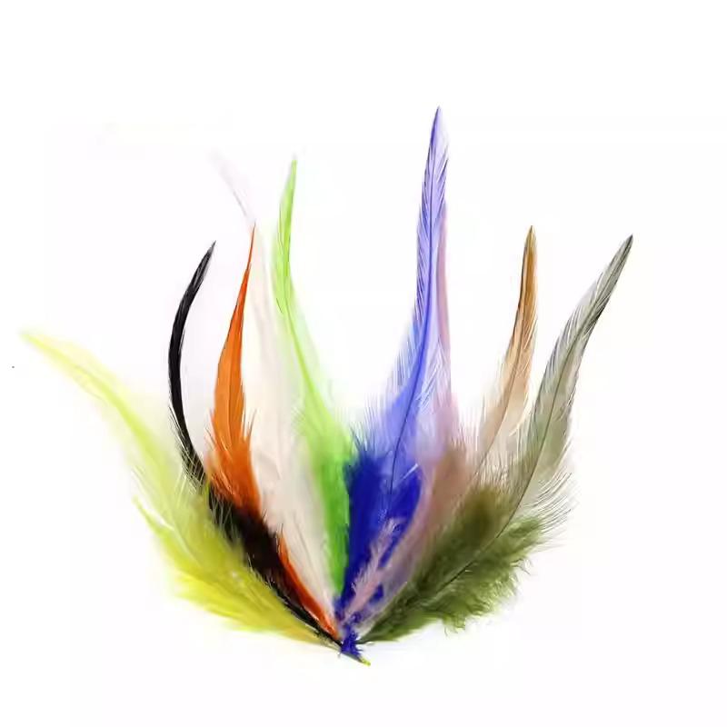 BTI-09D-4029 Natural Rooster Saddle Hackle Feather