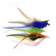 BTI-09D-4029 Natural Rooster Saddle Hackle Feather