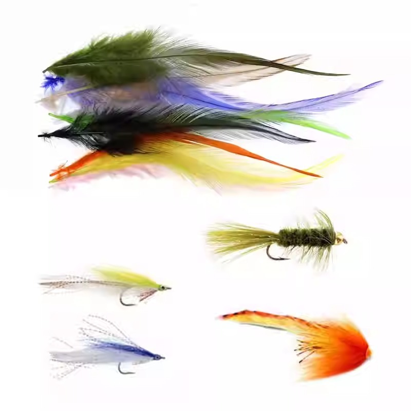 BTI-09D-4029 Natural Rooster Saddle Hackle Feather