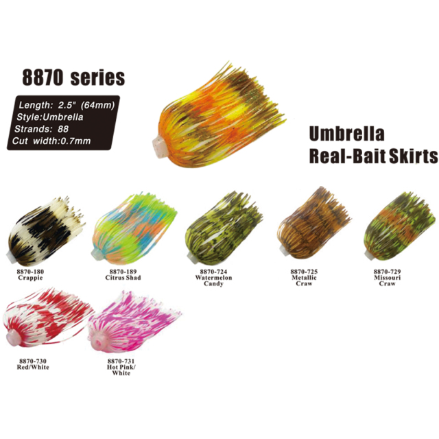 BTI-8870 Umbrella Real-Bait Skirt