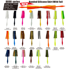BTI-8890 Banded Silicone Skirt With Tail