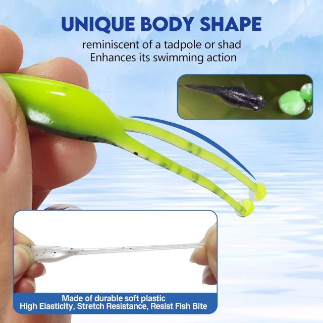 BTI-05D-093 Two-tailed Tadpole Lures