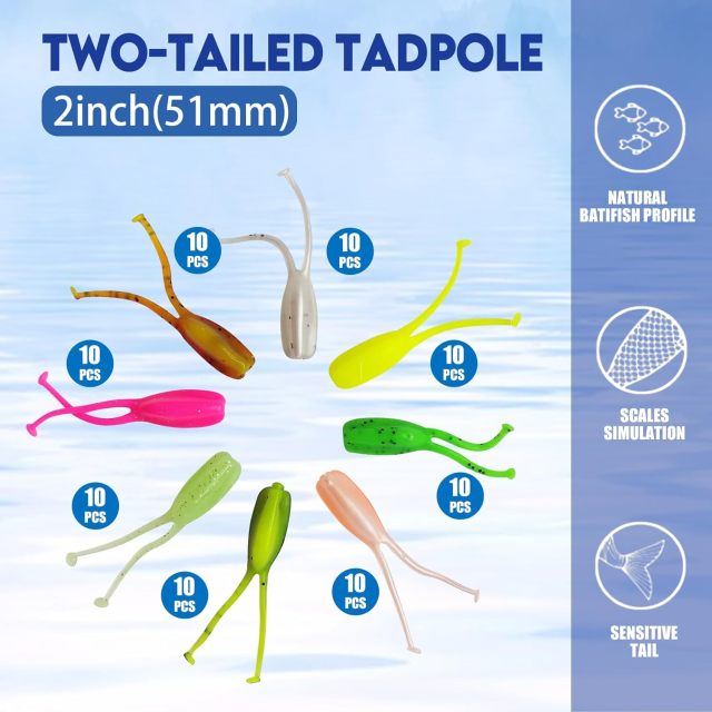 BTI-05D-093 Two-tailed Tadpole Lures