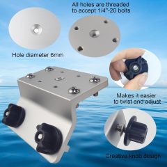 14A200130 BTI-14A-2001 45°Universal Track Aluminum Bracket