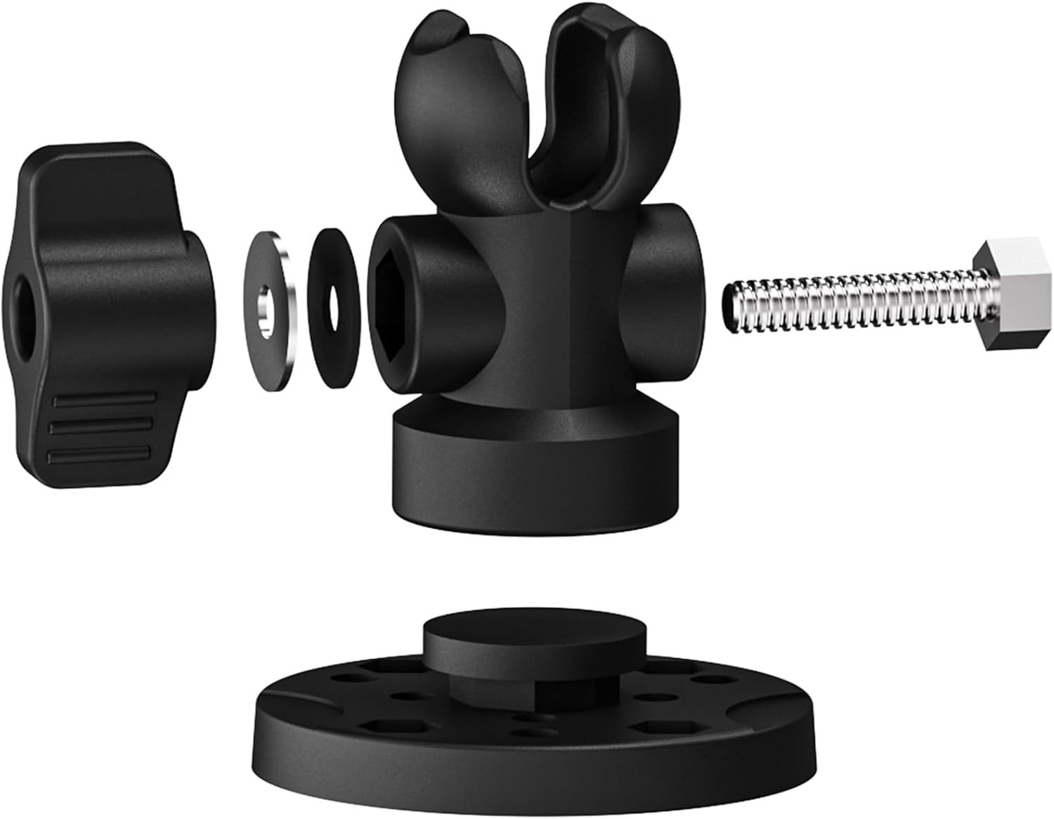 14A500203 BTI-14A-5002 1 inch Single Socket Arm with Round Swivel Plate