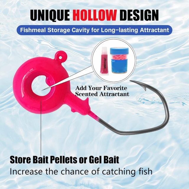 BTI-08B-411 Crappie Jig Heads with Eye Hole