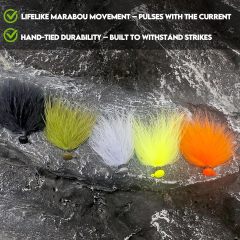 BTI-08B-412 Marabou Jig with Ned Head