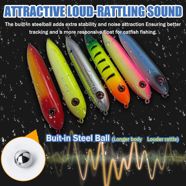 BTI-08B-410 Catfish Rattling Line Float Lure