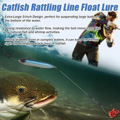 BTI-08B-410 Catfish Rattling Line Float Lure