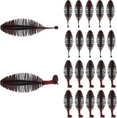 BTI-05D-094 Ribbed soft lure with Tickle/Paddle Tail