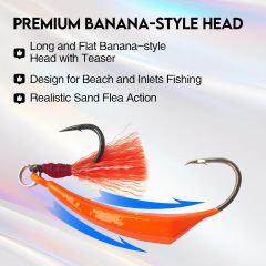 BTI-05B-069 Pompano Jigs with Teaser Hooks