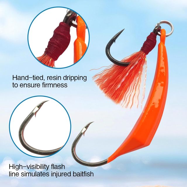 BTI-05B-069 Pompano Jigs with Teaser Hooks